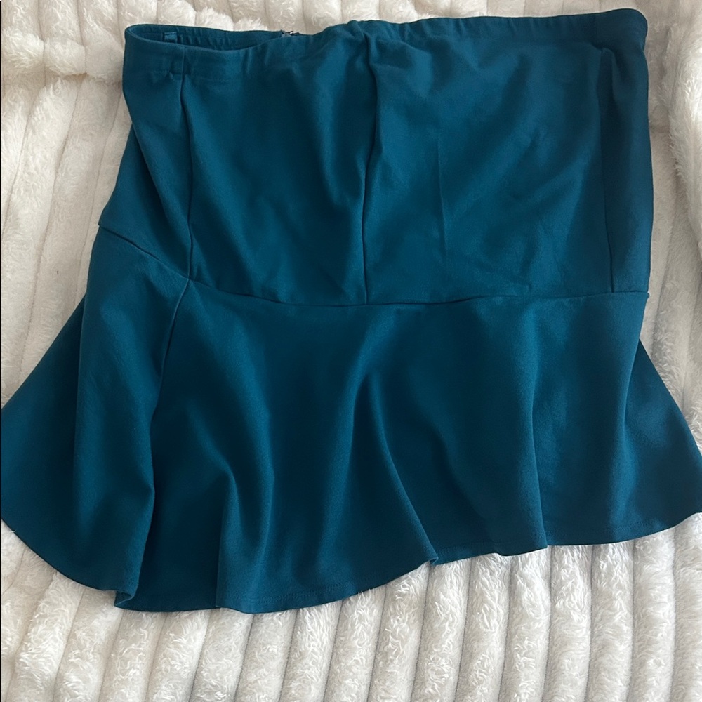 Lane Bryant Deep Blue Mini Skirt